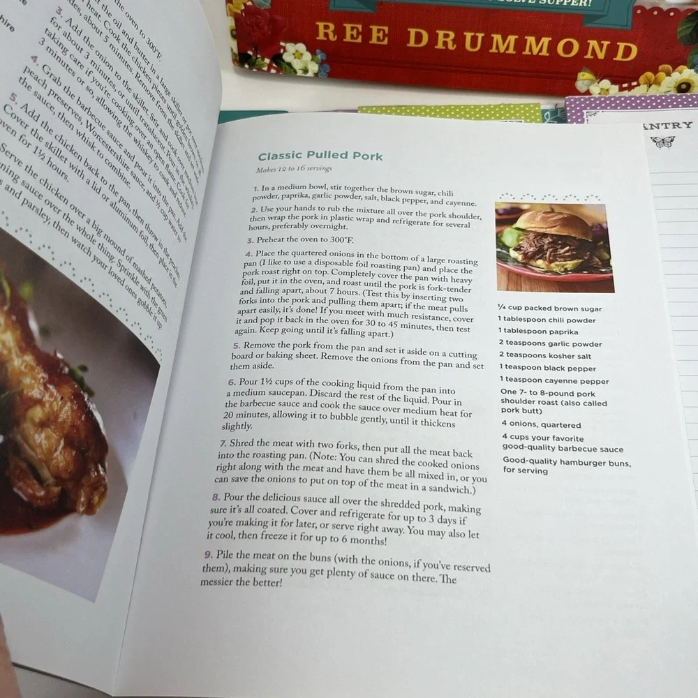 Pioneer Woman Dinnertime Cookbook & 52-Week Meal Planner Recipes Cooks‎ Book EUC
